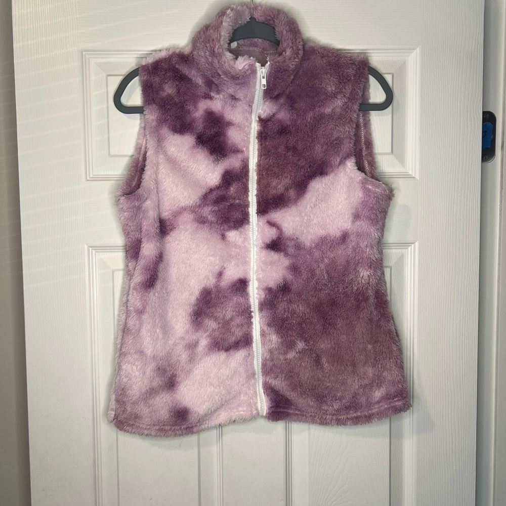 Purple and Pink Fuzzy Vest